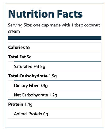 NutritionFactsShroomCaffee